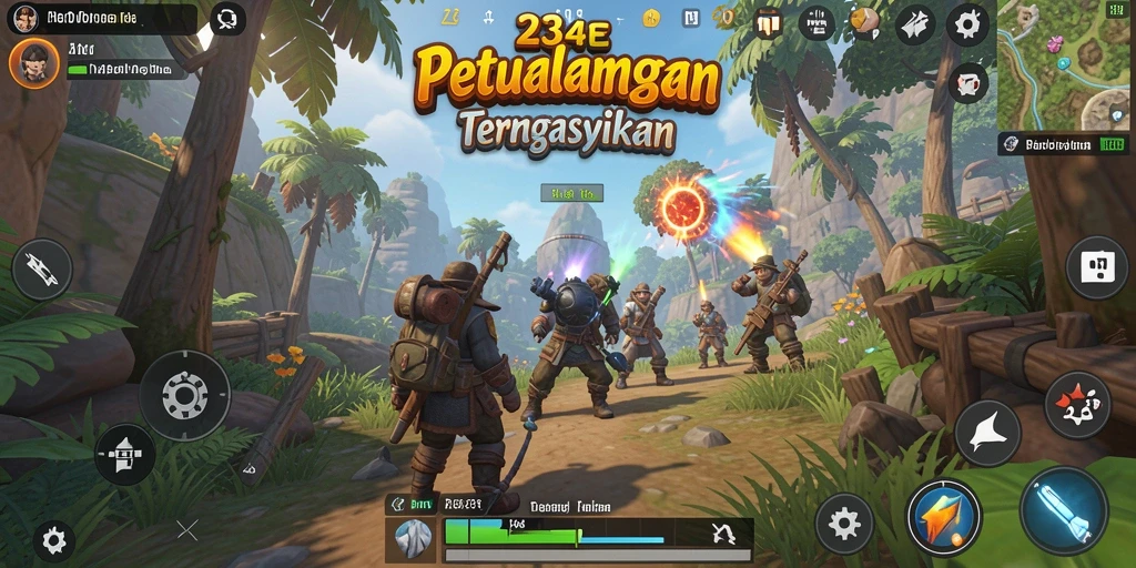 Screenshot gameplay Open World dari 234E menunjukkan keindahan dunia terbuka.
