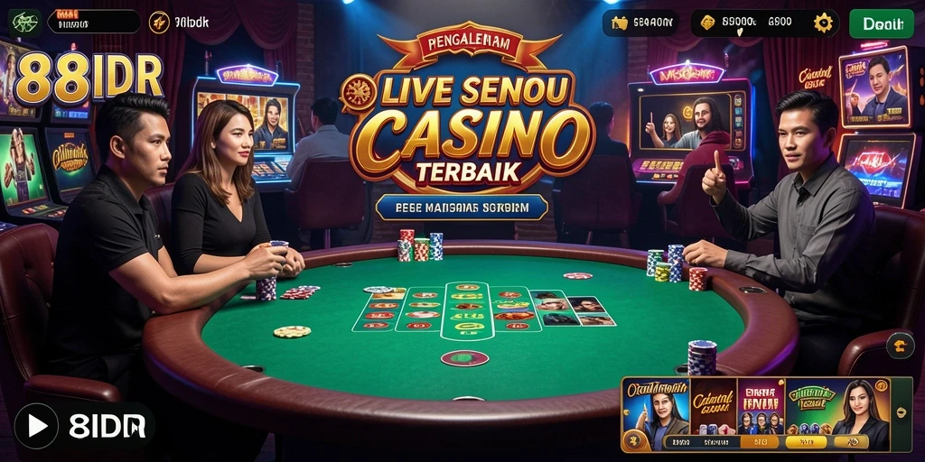 Tampilan gameplay Live Casino yang mendebarkan di 88IDR.