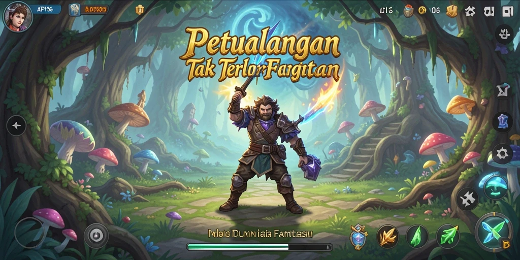 Tampilan memukau dari dunia petualangan API36 yang penuh warna.