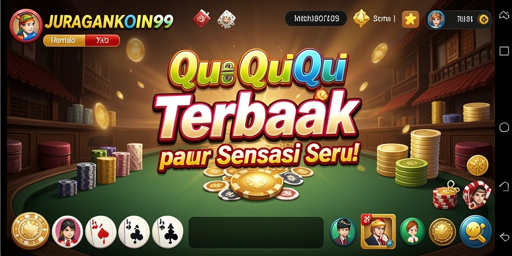 Screenshot gameplay QiuQiu JURAGANKOIN99 yang mendebarkan.
