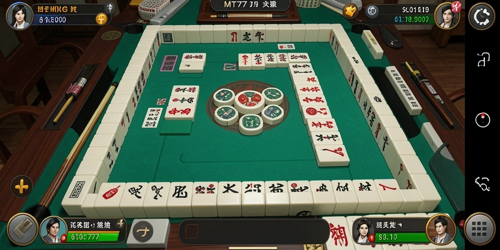 Tampilan gameplay menarik dari MT777 yang penuh warna.